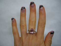 french noire paillettes roses.JPG